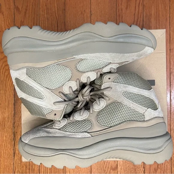 adidas gazelle silver green womens adidas Yeezy Desert Boot Rock Sz 10 (PREOWNED) – Restock Ave main image 1